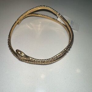 Phoenix Gold Snake Reptile Bangle